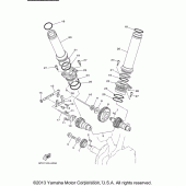 Схема вузла: Розподільний вал та Ланцюг ГРМ Yamaha XV1700 Road Star Silverado