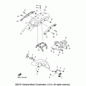 Схема узла: Крыло Yamaha XVS950 Bolt