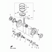 Схема узла: Коленчатый вал и Поршень Yamaha WR450F
