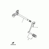 Схема узла: Вал переключения Yamaha XT660