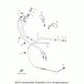 Схема узла: Руль и Тросики Yamaha XV1700 Road Star Midnight Silverado