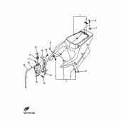 Схема узла: Боковая крышка Yamaha YZF-R6/ YZF600 R6S