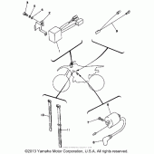 Схема вузла: Електроустаткування (1) Yamaha WR500Z