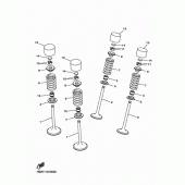 Схема вузла: Клапан Yamaha YZ250 YZ250F