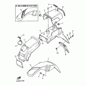Схема узла: Крыло Yamaha XT600 XT600