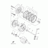 Схема узла: Сцепление Yamaha XT125