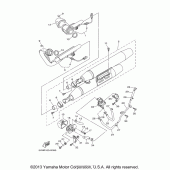 Схема узла: Выхлопная система Yamaha XV1700 Road Star S