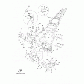 Схема вузла: Рама Yamaha XT660 XT660Z Tenere