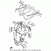 Схема вузла: Облицовочные елементи (3) Yamaha XVZ1300 Venture Royale
