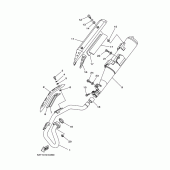Схема вузла: Вихлопна система Yamaha XG250 TRICKER