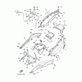 Схема вузла: Бічна кришка Yamaha XP500 T-MAX