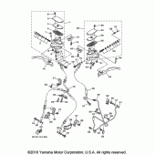 Схема вузла: Передній гальмівний циліндр Yamaha XV1900 Raider