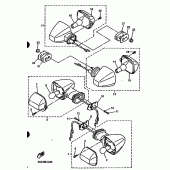 Схема узла: Поворотники Yamaha YZF750 YZF750