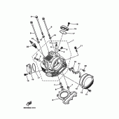 Схема узла: Головка цилиндра Yamaha TW125