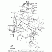 Схема узла: Топливный бак Yamaha XVZ1300 Venture Royale