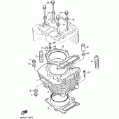 Схема узла: Цилиндр Yamaha SRX600