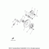 Схема вузла: Привід стартера Yamaha TT-R250 TT-R250