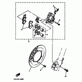 Схема узла: Передний тормоз Yamaha YZ125