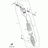 Схема вузла: Задня підвіска Yamaha WR200R