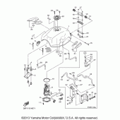 Схема узла: Топливный бак Yamaha FZ6 FZ6R