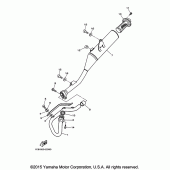 Схема вузла: Вихлопна система Yamaha TTR230 TT-R230