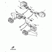 Схема вузла: Поворотники Yamaha TT600