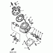 Схема узла: Цилиндр Yamaha DT125 DT125R