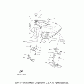 Схема вузла: Паливний бак Yamaha XV1900 Raider