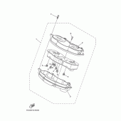 Схема узла: Панель приборов Yamaha XP500 T-MAX