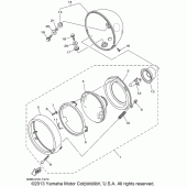 Схема узла: Фара Yamaha XV1600 Midnight Star