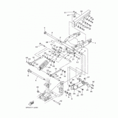 Схема узла: Задний рычаг и Подвеска Yamaha XV1700 Road Star Midnight Warrior