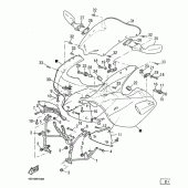 Схема вузла: Облицювальні елементи Yamaha SZR660