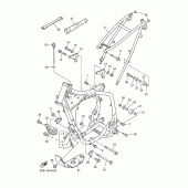 Схема узла: Рама Yamaha WR400F