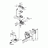 Схема вузла: Задній ліхтар (Стоп сигнал) Yamaha XVS1300 Midnight Star