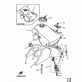Схема узла: Топливный бак Yamaha DT125 DT125R