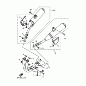 Схема узла: Выхлопная система Yamaha TDM900