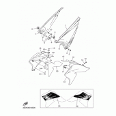 Схема вузла: Бічна кришка Yamaha WR250 WR250R