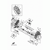 Схема узла: Промежуточная передача Yamaha XV1900 Star Venture