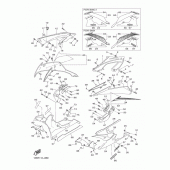 Схема узла: Облицовочные элементы 2 Yamaha YZF-R6/ YZF600 R6