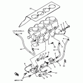 Схема узла: Карбюратор ﾊﾟｲﾋﾟﾝｸﾞ Yamaha XJ400 Diversion (S-TYPE)