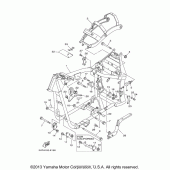 Схема узла: Рама Yamaha XV1700 Road Star Midnight Silverado