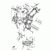 Схема узла: Рама Yamaha XT600 XT600