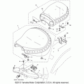Схема узла: Сиденье Yamaha XV1600 Road Star Silverado