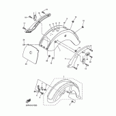 Схема вузла: Заднє крило 2 Yamaha XVS400 Drag Star Classic