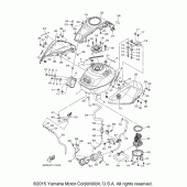 Схема вузла: Паливний бак Yamaha YZF-R3