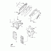 Схема узла: Боковая крышка Yamaha YZ426F