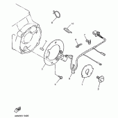 Схема узла: Датчик коленвала и Ротор Yamaha XJ900 Diversion