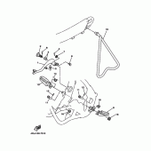 Схема узла: Подножки и Подставка Yamaha YZ125