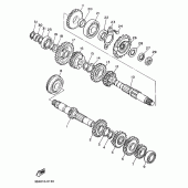 Схема узла: Трансмиссия Yamaha SRX600