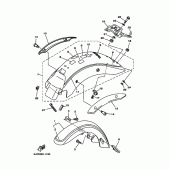 Схема узла: Крыло Yamaha XVS125 Drag Star